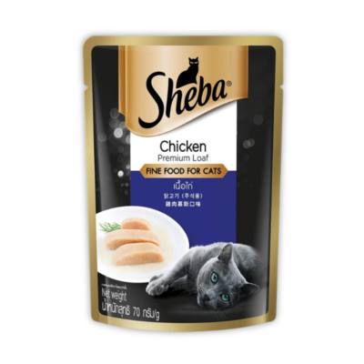 Sheba Wet Food Gravy Chicken Premium Loaf, 70g