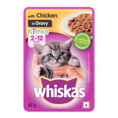 WHISKAS-Wet-Food-for-Kittens-Chicken-in-Gravy-85g