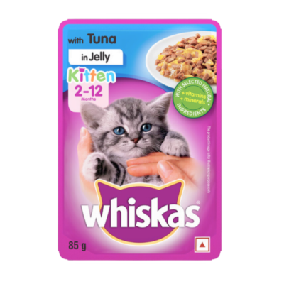 WHISKAS Wet Kitten Food - Tune in Jelly, 85g