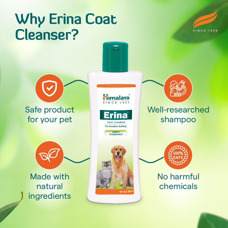 Himalaya Erina Coat Cleanser for Pets 450ml i9