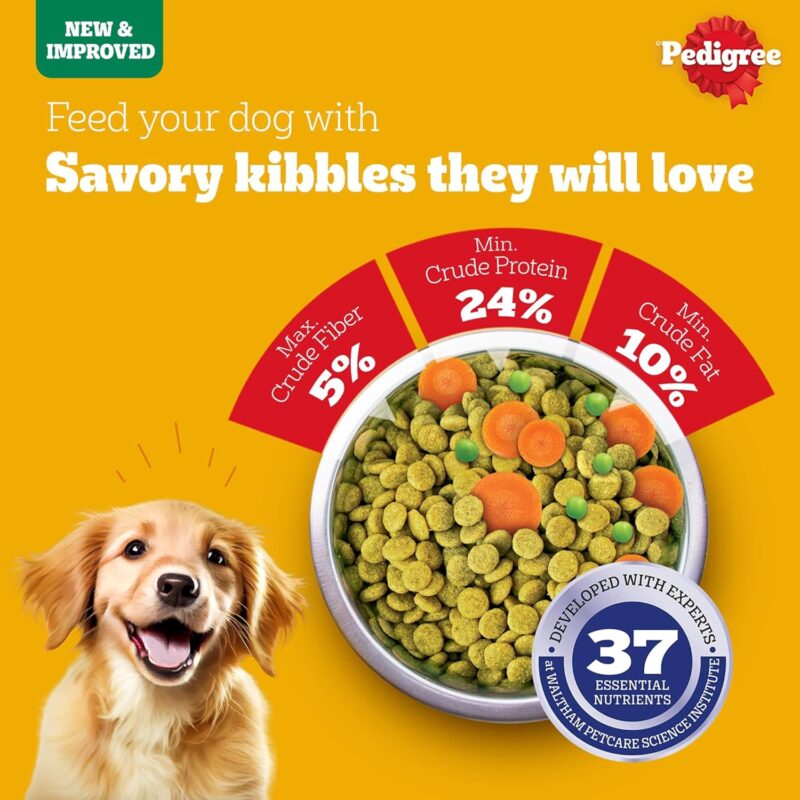 Pedigree Adult Puppy 100 Veg Food 2.8kg nutrition