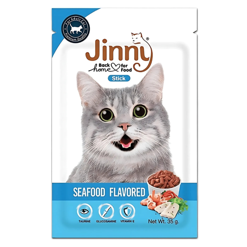 Jinny Seafood Cat Treats (Blue), 35g