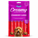 Drools Creamy Strawberry Flavour lickable dog treats, one 75g 4+1 retail pouch