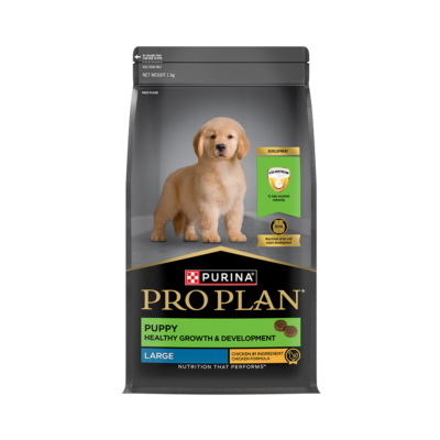 Purina Pro Plan Puppy Healthy Growth and Development Large Breed chicken dry dog food 1kg pack