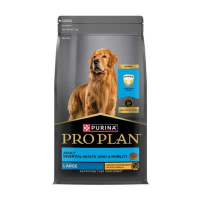 Purina Pro Plan Adult Essential Health Joint and Mobility Large Breed chicken dry dog food 1kg pack