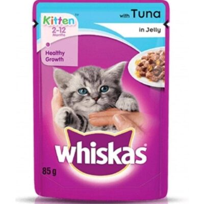 Whiskas Kitten Tuna in Jelly Wet Cat Food, 85 g – one pouch