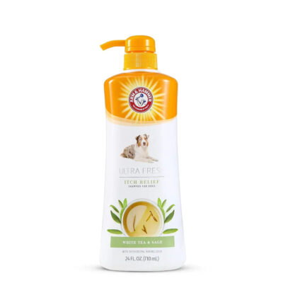 Arm & Hammer Ultra Fresh Itch Relief Dog Shampoo, White Tea & Sage – 710 ml — single 710 ml pump bottle